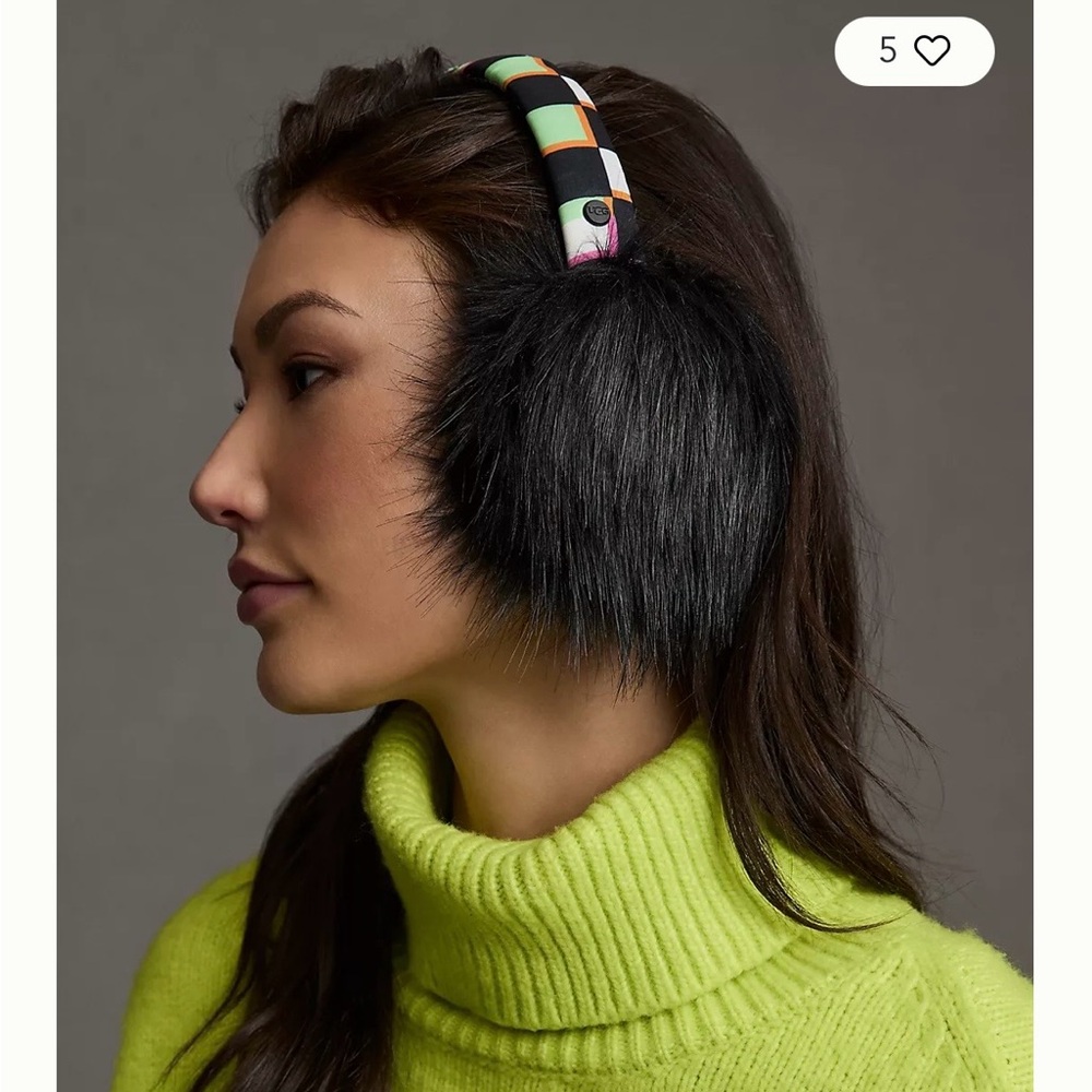 Ugg checks print Black Earmuffs